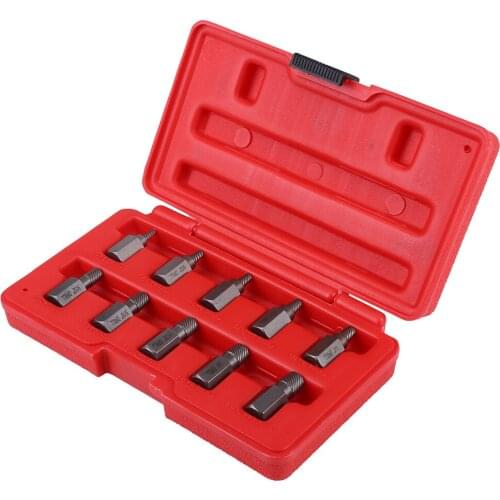 10 Pcs 3.2-10.3mm Screw Drill Bit Extractor Drill Set for Rust Damaged Studs Bolt Remover Out Bolt Stud Remover Tool