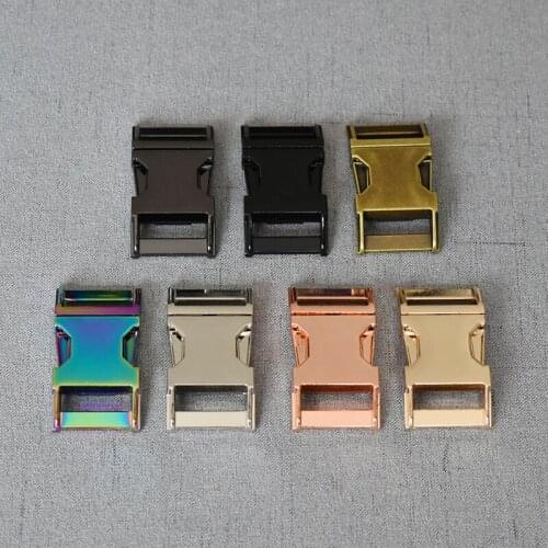 10 pcs/pack 25mm DIY Quick Release Metal Buckle Accessories Backpack Buckles Dog Collar Safety Clasp Outdoor Paracord Bracelet
