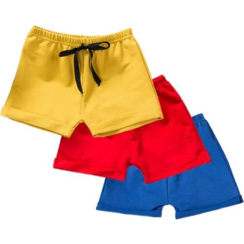3Piece/pack Baby Shorts For Boys Cotton Casual Baby Boy Shorts Summer Baby Girls Shorts Solid Panties Kids Beach Short Sports