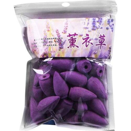 45pcs/bag Natural Tower Incense Sandalwood Air Purifying Backflow Incense Natural Air Freshener Calming mind Help sleep