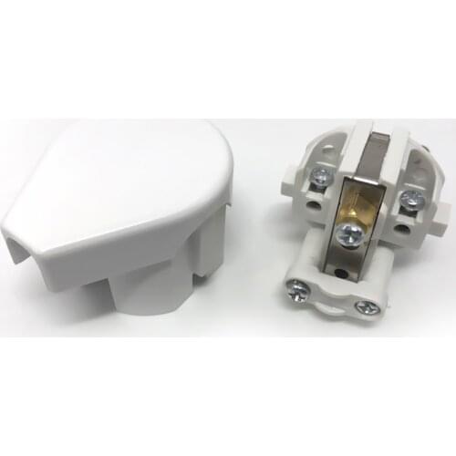 AC Power Adapter 16A 250V Connector Cable Electrical Wire Connect EU Plug White Male Converter Adaptor Detachable Plug