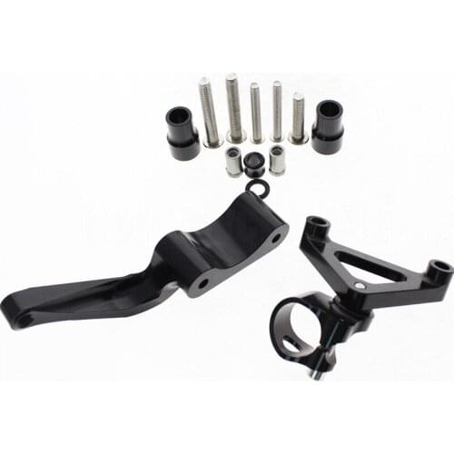Aluminum Motorcycle Adjustable Steering Stabilizer Damper Mounting Bracket Support Kit For DUCATI 696 796 795