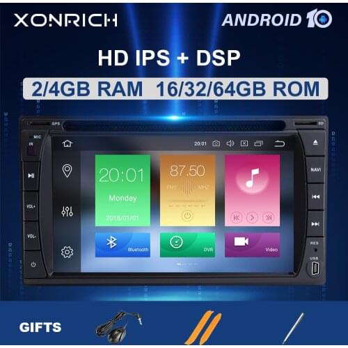 IPS DSP 4G RAM 64GB 2 Din Android 10 Car Radio Universal Multimedia NO DVD GPS Navigation PC Stereo Audio Head unit 173x98mm