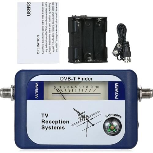 95DTL DVB-T Digital Satellite Signal Finder Meter Aerial Terrestrial TV Antenna with Compass TV Reception Systems