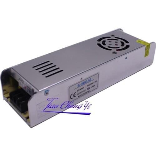 DC 12V 30A 360W 220VAC Sub-Mini Universal Regulated Switching Power Supply For LED