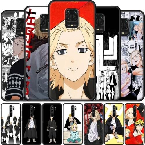 Hot Anime Tokyo Revengers manjiro sano Case For Xiaomi Redmi Note 9S 9 8 7 10 Pro 8T 9C 9A 8A Black Silicone Phone Cover Sac