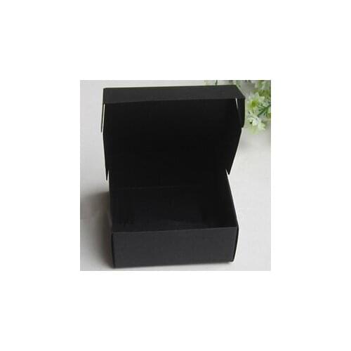 Wholesale7.2x7.4x2.9cm Black Kraft paper boxes Handmade Soap Packaging gift box 300 piece/lot Free shipping