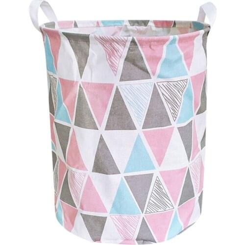 Storage Baskets Waterproof Cotton Baskets Pattern Clothing Basket Waterproof Laundry Clothes Storage Basket Storage Box #32