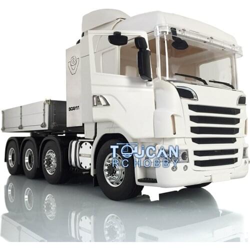 1/14 RC LESU 8*8 SCA Metal Chassis Hopper Hercules R730 Cab Tractor Truck