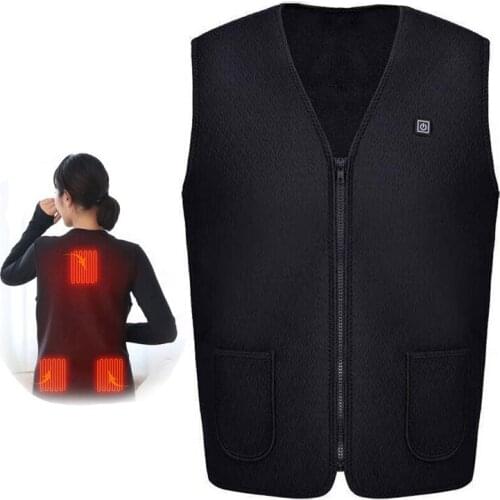 2020 Men Women USB Infrared Heating Winter Fishing Vest Jacket Skiing Snowboard Sports Hiking Cyling Electric Thermal Clothing