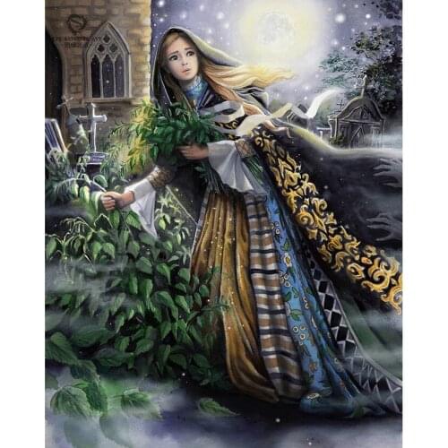 DIY Gorgeous Princess Dream Diamond Painting Cross Stitch Kit Diamond Mosaic Embroidery Square/Round Drill Gift JX746
