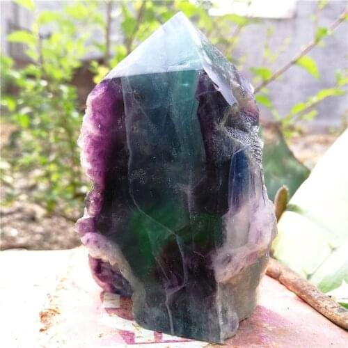 Natural Fluorite Quartz Crystals And Stones Carved Raw Rough Tower Specimen Reiki Healing Ornament Gifts For Home Decoration