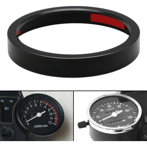Motorcycle Speedometer Trim Bezel Trim Ring Aluminum For Harley Sportster 883 1200 Dyna Street Bob Low Rider Black Chrome