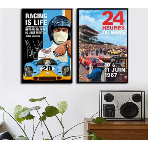 Le Mans Racing Posters And Prints Modern F1 Rally Canvas Painting Hd Print Wall Art Picture Living Room Home Decoration Mural