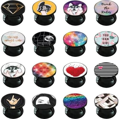 Fashion Finger Holder Phone Stand Holders For Smartphones and Tablets Mobile Phone Universal Finger Ring Holder