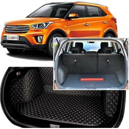 Full Covered Seat Pad Cargo Box Trunk Floor Mat Carpet Liner For Hyundai IX25 2015-2017