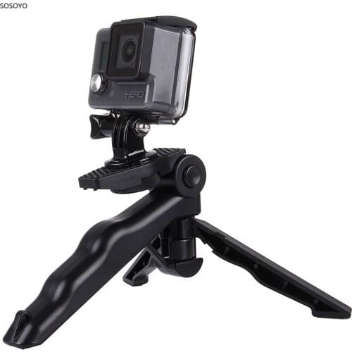 Portable Desktop Tripod Photography handle Stabilizer Bracket Folding Selfie Stick For iPhone Gopro DJI Osmo Action Camera