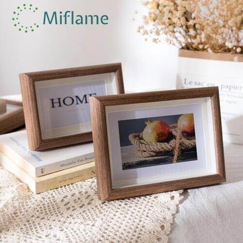 Glass Panel Wooden Photo Frame 6 7 8 10 Inch A4 Creative Decorative Ornaments Framed Art Picture Frame Modern Decor