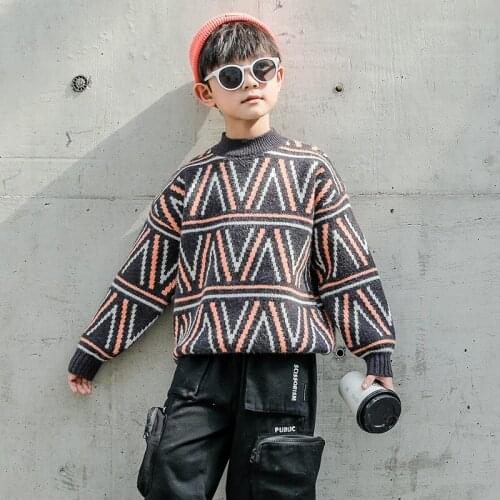 Boys Sweater Kids Outwear Tops Jackets 2021 Fashion Fleece Thicken Warm Winter Autumn Costume Teenage Children Clothing