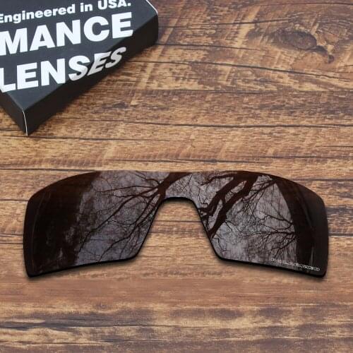ToughAsNails Resist Seawater Corrosion Polarized Replacement Lenses for Oakley Oil Rig Sunglasses Brown (Lens Only)