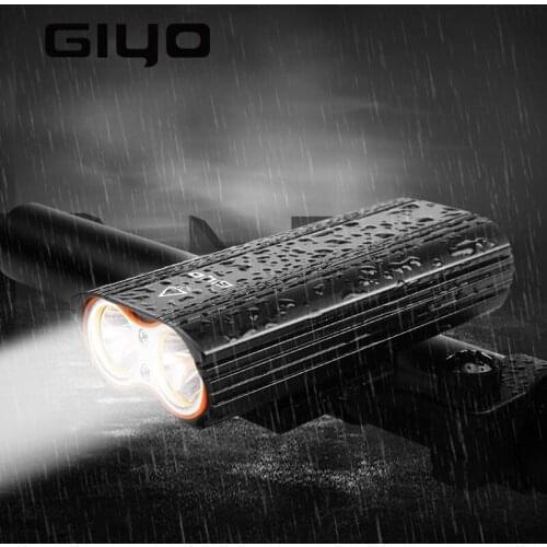 GYIO Bicycle Bike Light Front 2400Lm Headlight 2 Battery T6 Leds Bike Light Cycling Lamp Lantern Flashlight