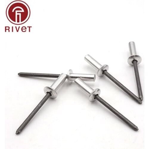 50PCS M3*6/7/8/9/10/12 DIN 15973 Rivets Remaches Aluminum Steel Closed End Blind Rivets Round Dome Head Rivet Fasteners