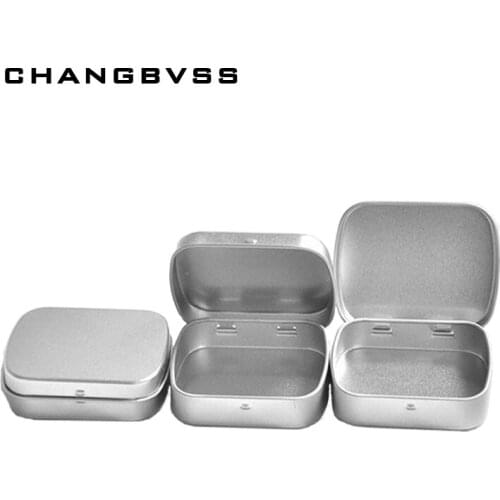 3 Colors Tin Box Multiuse Sealing Storage Organizer Rectangle Tea Coffee Boxes Kitchen Storage Accessories DIY Gifts Packing Box