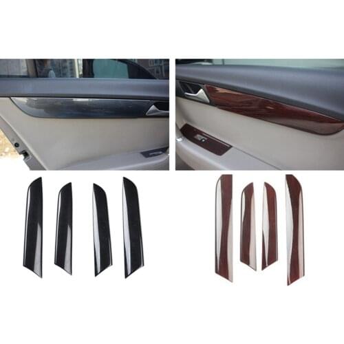 4pcs/lot Car stickers ABS carbon fiber grain Interior door shake handshandle cover for 2012-2015 VW Volkswagen Passat B7 CC