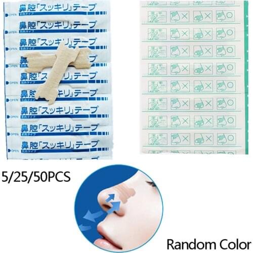 5/25/50PCS Anti Snoring Stickers Relief Nasal Strips Easy Breath for Sleeping Anti Snoring Nose Rhinitis Patch Health Care Hot