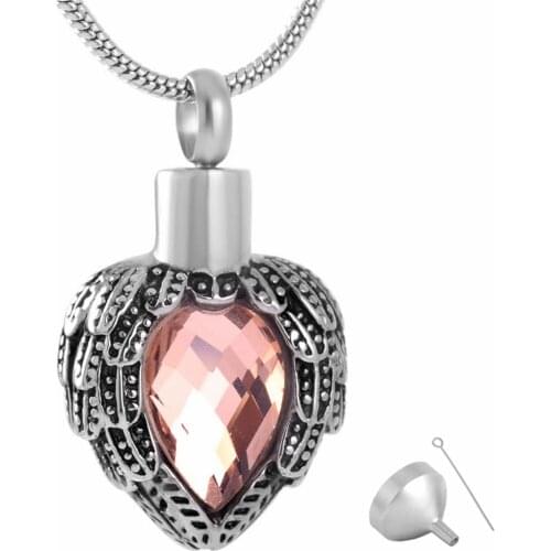 8719 Heart Cremation Jewelry Keepsake Memorial Urn Necklace & Filling Kit