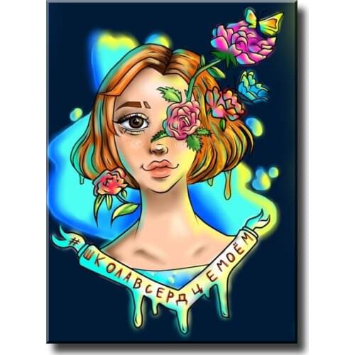 DIY 5D Diamond Painting Cute Cartoon Rose Fairy Full Diamond Embroidery Sale Picture Of Rhinestones For Festival Gifts A2251