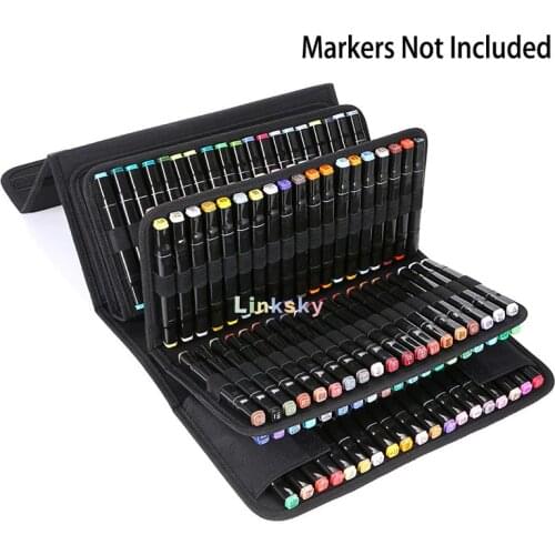 168 Slots Layer Holder Marker Pen Case Bag Storage Carrying Portable,Oxford and Premium Cardboard,for Finecolor,sta Markers