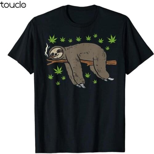 Sloth Smoking Weed 420 THC Marijuana Stoner Gift T-Shirt