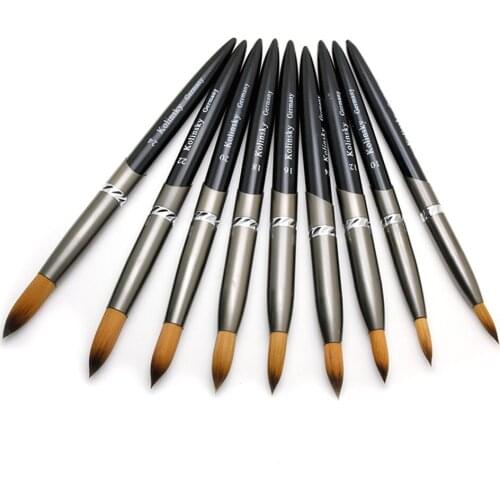 Tools Nail Art Brush Crystal Pen Pure Hair Acrylic Round Nail Brush Size Professionals Nail Art Brush Salon Supplies and Tools