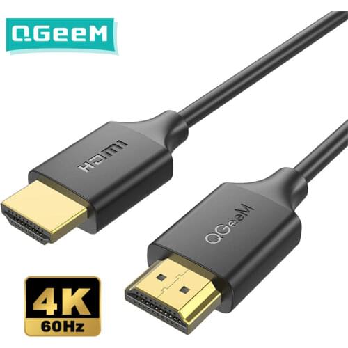 QGeeM 4K HDMI Cable Compatible HDMI 2.0 Adapter for Xiaomi Xbox Serries X PS5 4 TV Box Laptops HDMI Splitter Digital Wire Cord