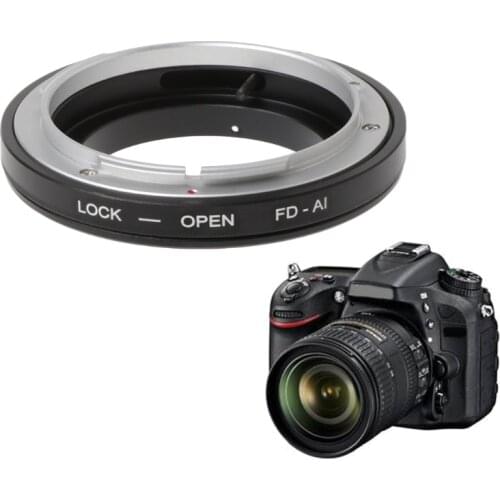 FD-AI Mount Adapter Ring For Canon FD Lens to Nikon F D7100/ D600/ D3200/ D800