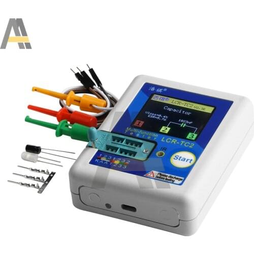 LCR-TC2 Transistor Tester Multimeter Display V2.3E For Diode Triode PNP/NPN Capacitor Resistor Transistor