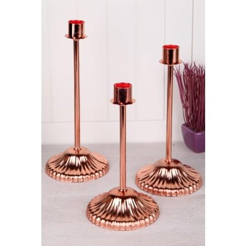 Metal Lux 3'lü Candelabra Crystal Candle Holder 3 Arms Candle Holder Table Centerpiece Wedding Buffet Party Office Cafe Table Tableware Accessories Candle holder