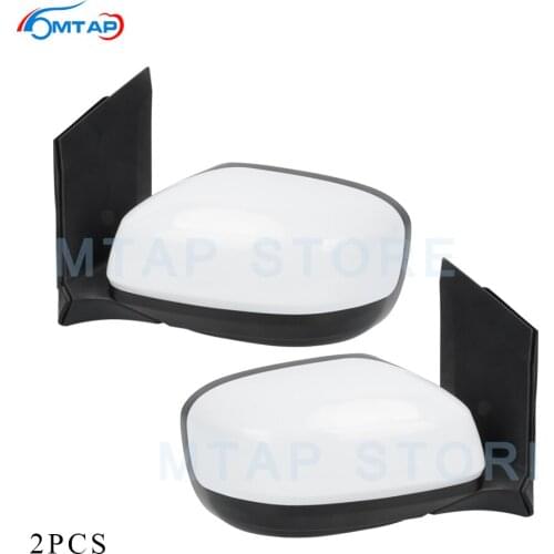 MTAP 2PCS For Honda Outer Rearview Mirror Assy 3Pins Unpainted Without Lamp Type For City GM2 GM3 2009 2010 2011 2012 2013 2014
