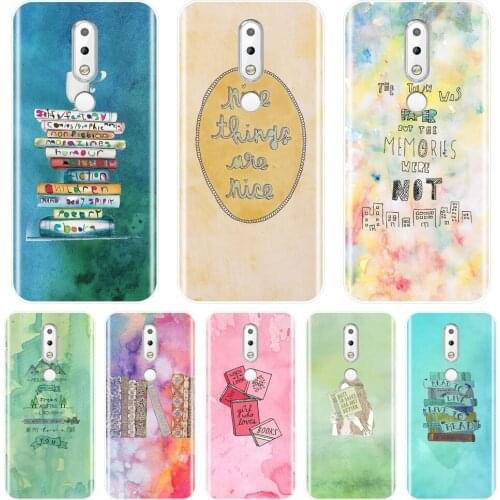 Soft Phone Case Silicone For Nokia 7.1 6.1 5.1 3.1 2.1 Plus Colored Book Pretty Quotes Pink Soccer Back Cover For Nokia 4.2 3.2