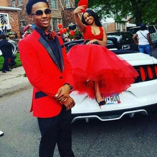 Custom Made Red Prom Costume Homme Man Blazer Terno Masculino Suits Men 2020 Wedding Suits for Men Attire Groom Tuxedo 2Pieces