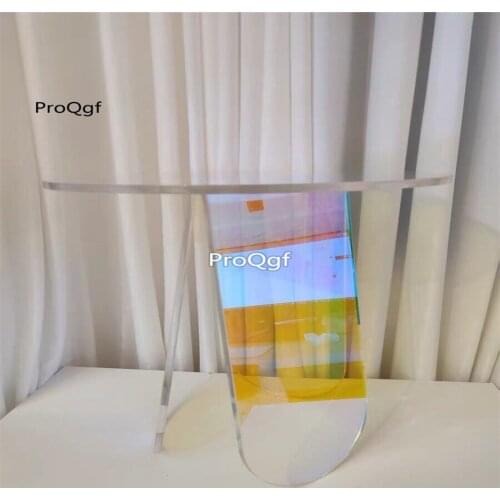 Ngryise 1 Set 45*47cm acrylic Minshuku rainbow ins table