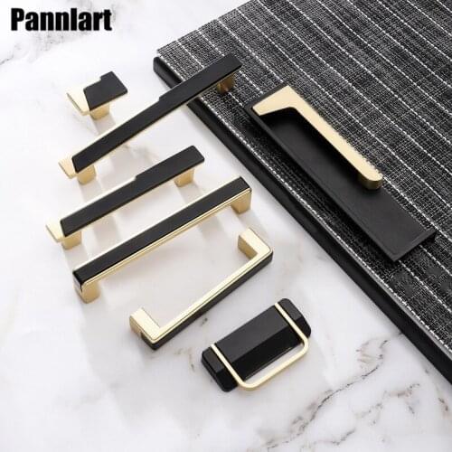 Pannlart 1 Pc Solid Cabinet Handles Wardrobe Drawer Knobs Installation Zinc Alloy Furniture Handles and Pulls Furniture Hardware