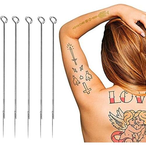 5PCS Professional Tattoo Needles RL RM RS M1 Disposable Tattoo Gun Needles for Tattoo Kit and Tattoo Supplies Piercing Needles