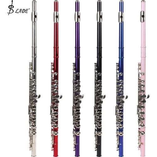 SLADE Cupronickel CTone 16 Closed Holes Concert Band Flute for Student Beginners 6 Colors Available