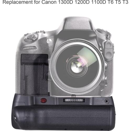 Vertical Battery Grip Holder Powered LP-E10 AA Batteries with IR Remote Control Replacement for Canon 1300D 1200D 1100D T6 T5 T3