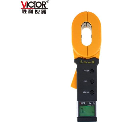 VICTOR instrument VC6412+ digital clamp grounding resistance meter lightning protection tester grounding resistance meter