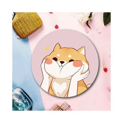 1pcs Cute mouse pad small round large cushion portable office home natural non-slip rubber mouse pad