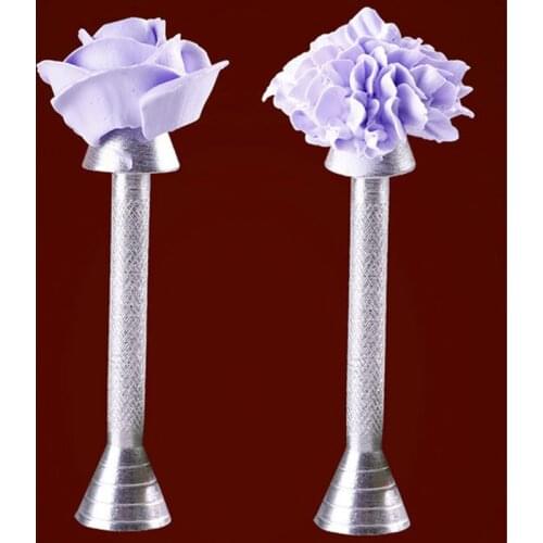 1Pcs Icing Cream Flower Sticks Cake Piping Rod Kitchen Gadgets Portable Cone Holder Aluminium Alloy Cake Decoration Tools