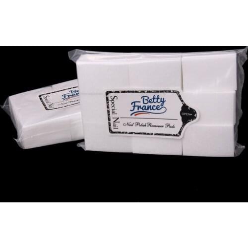 600PCS 1 Pack Professional Lint Free Nail Wipes Soak Off Nail Gel Polish Soft Cotton Napkins Remover Wipes Lint Paper